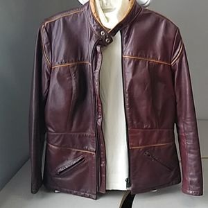 Vintage leather Honda jacket